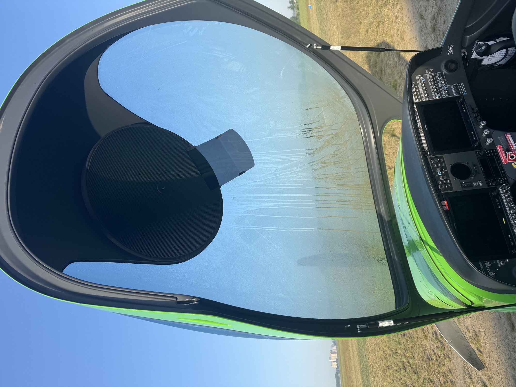 SkyDream demonstration aircraft with Q-Sun Visor installed